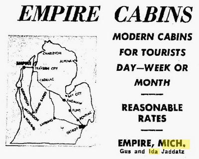 Empire Cabins - 1955 Ad